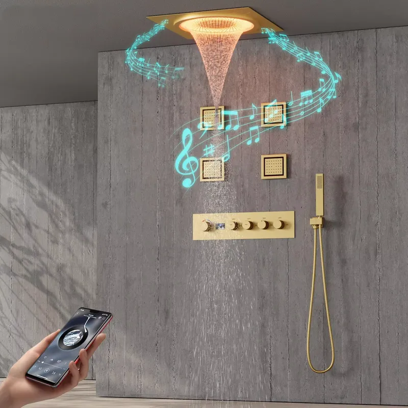 Home Bathroom Spa - Juego de Ducha LED Inteligente con