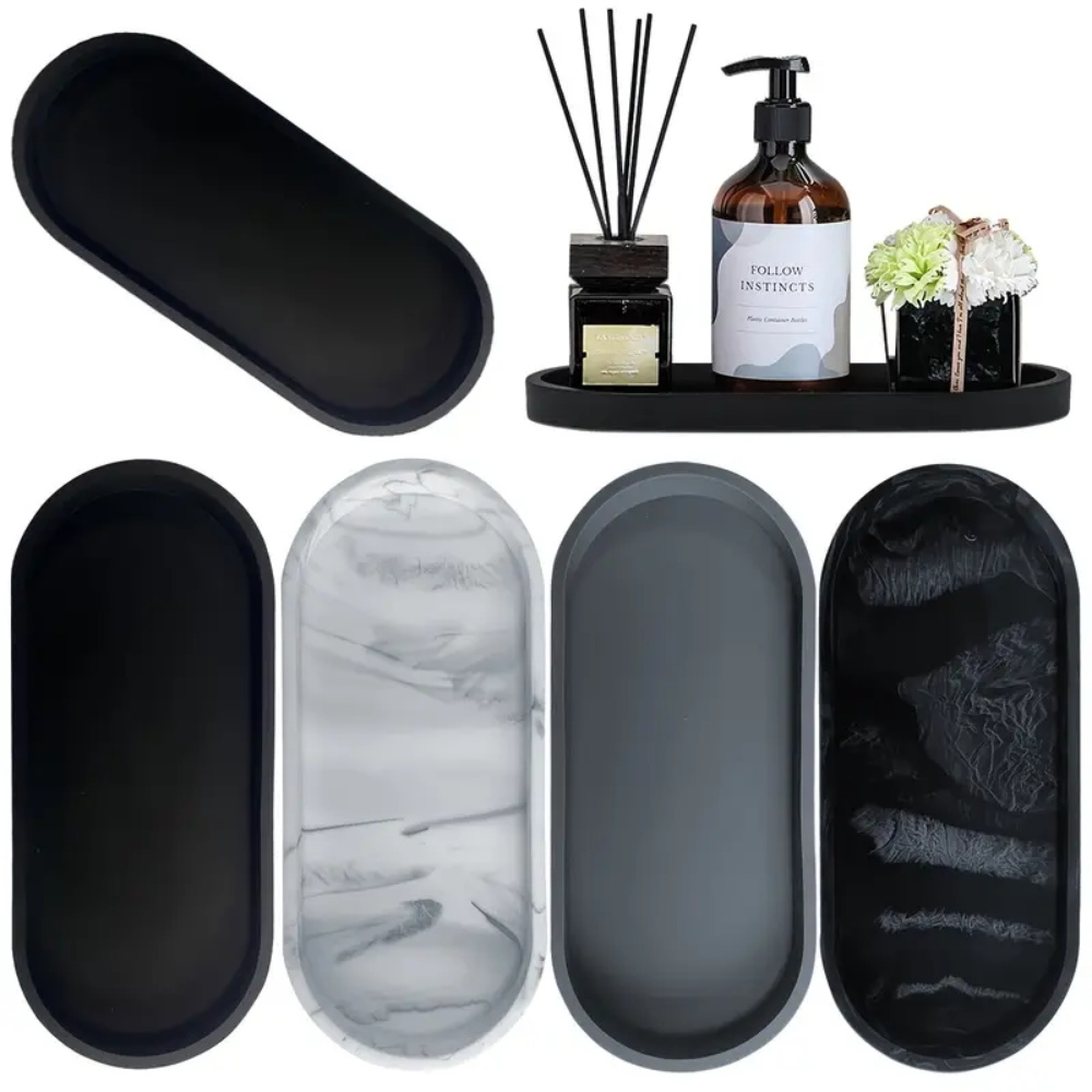 Home Bathroom Vanity - 1 bandeja de silicona para tocador