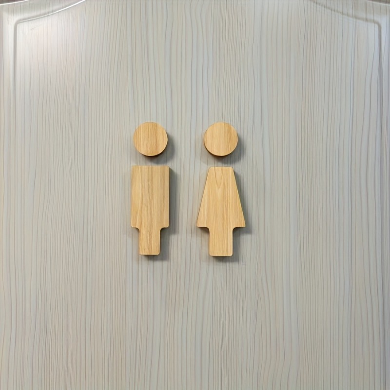 Home Bathroom Sign - Letrero de baño de madera para