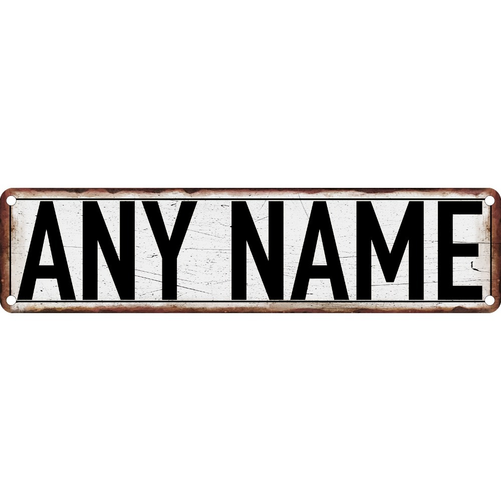 Home Bathroom Sign - Letrero de calle de aluminio personalizado