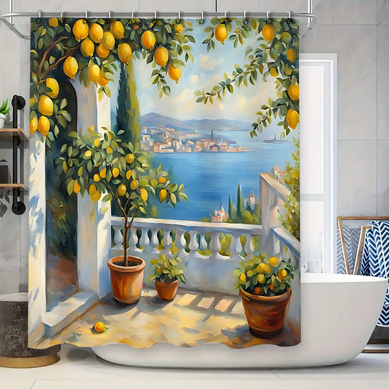 Home Bathroom Design Ideas - Cortina de Ducha con Diseño de