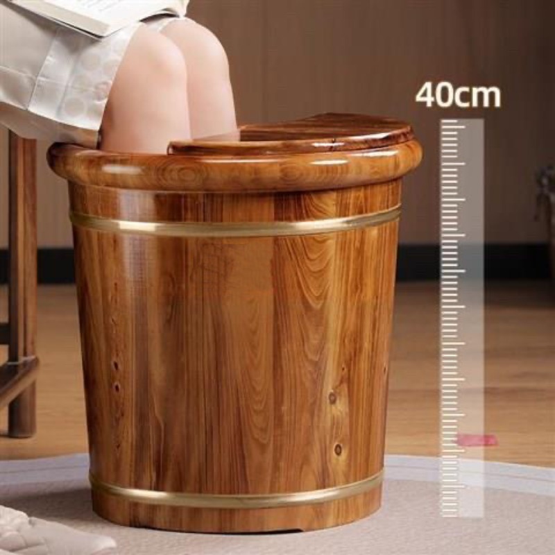 Home Bath - Cubo de madera para remojar los