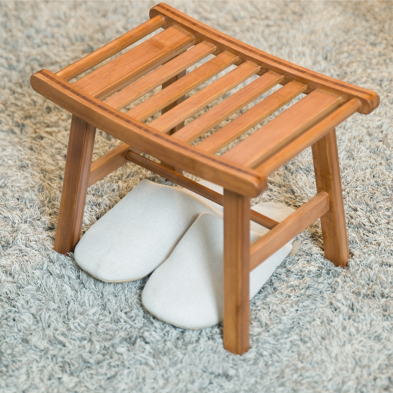 Home Bathroom Spa - Taburete de ducha de bambú antideslizante,