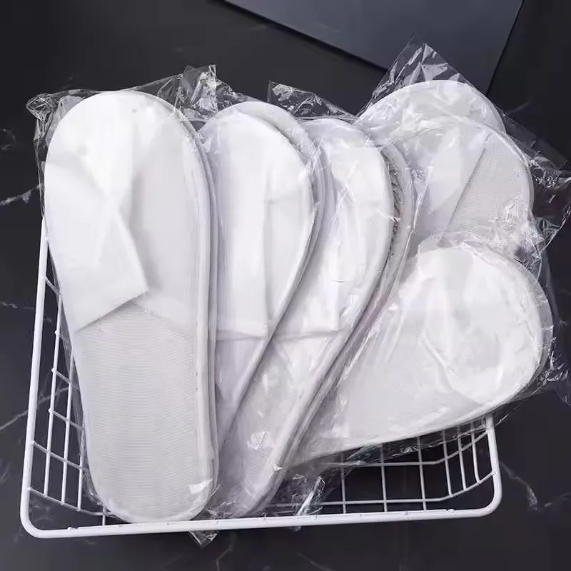 40 Pares de Pantuflas Blancas  - Home Bathroom Spa reseña y precio