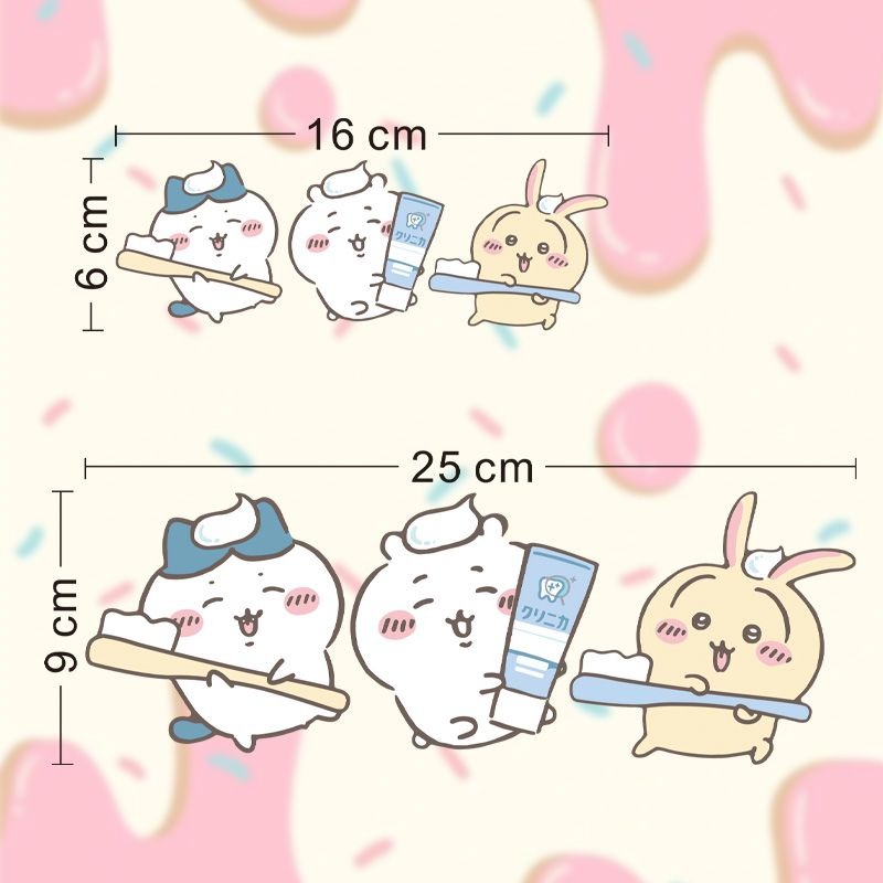 Pegatinas de Espejo Chiikawa,  - Home Bathroom Vanity reseña y precio