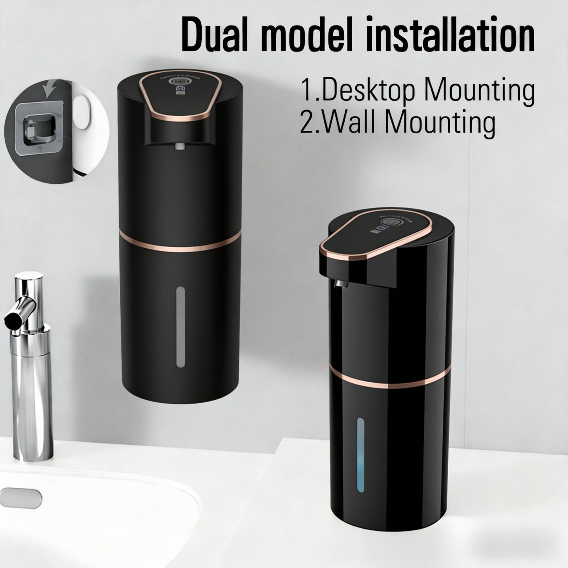 Nuevo dispensador de jabón elé - Home Bathroom Wall Soap Dispenser reseña y precio