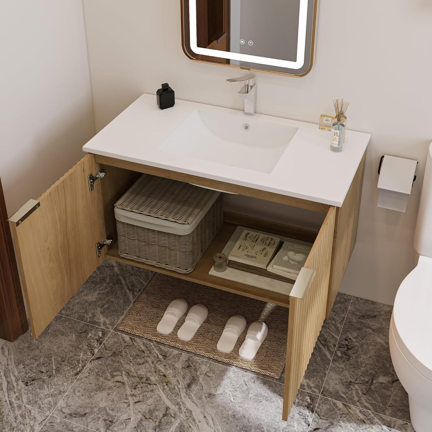 Mueble de Baño Flotante Modern - Home Bath reseña y precio