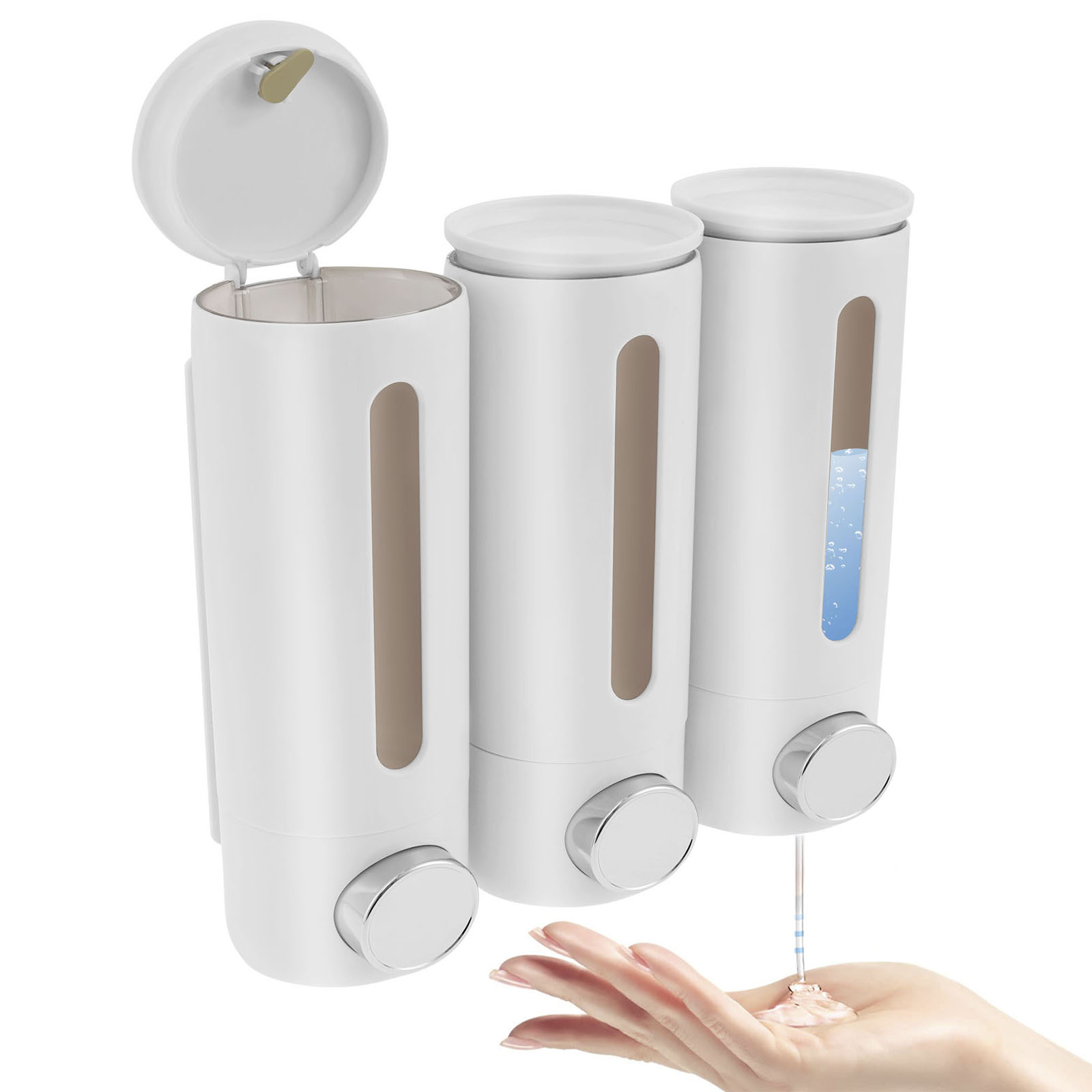 Dispensador de jabón Manual de - Home Bathroom Wall Soap Dispenser reseña y precio