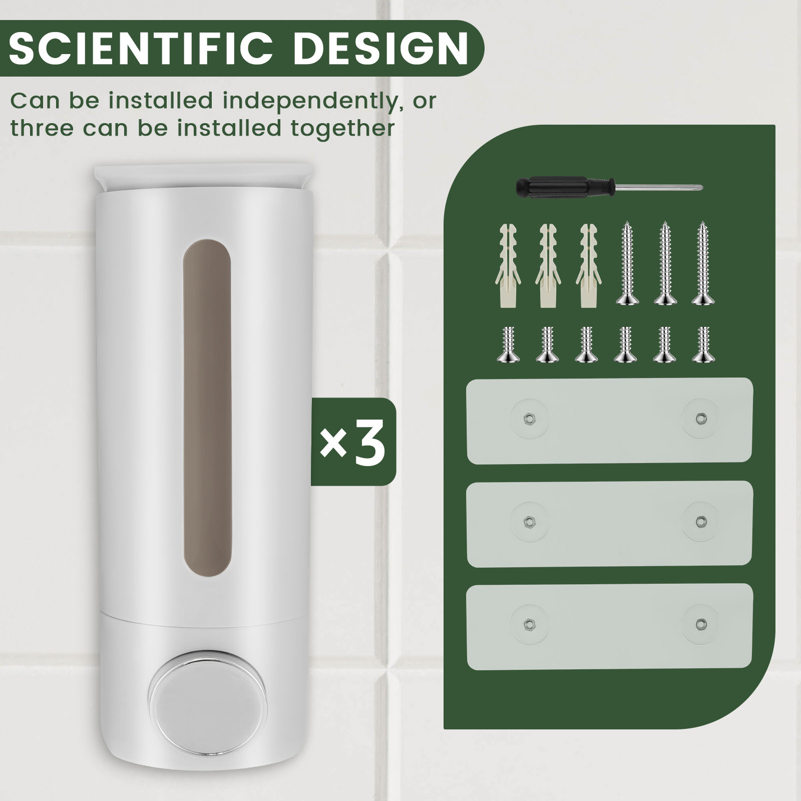 Dispensador de jabón Manual de - Home Bathroom Wall Soap Dispenser reseña y precio