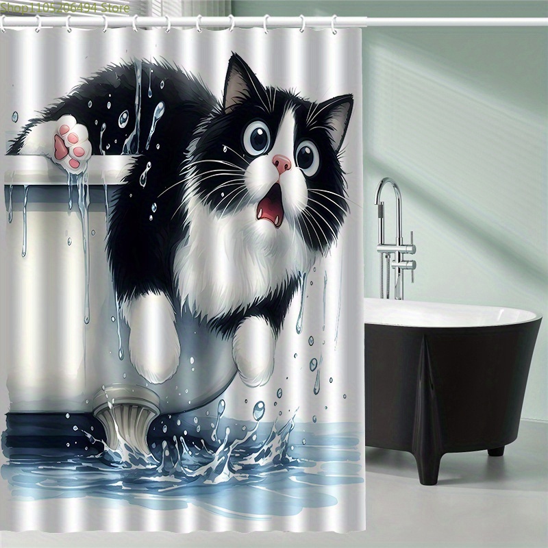 Divertida Cortina de Ducha con - Home Bathroom Design Ideas reseña y precio