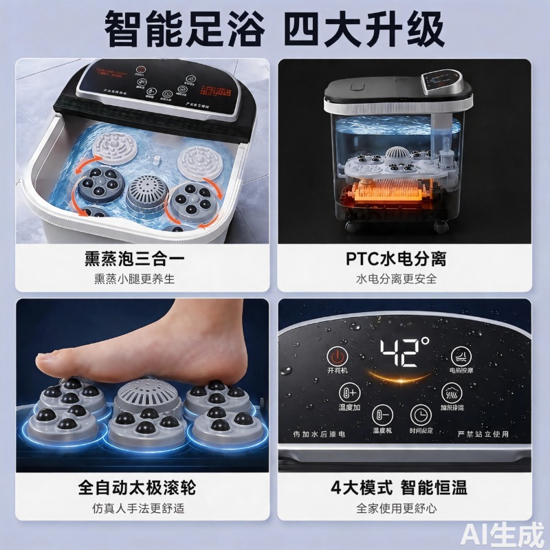 Bañera Eléctrica para Pies, co - Home Bath reseña y precio