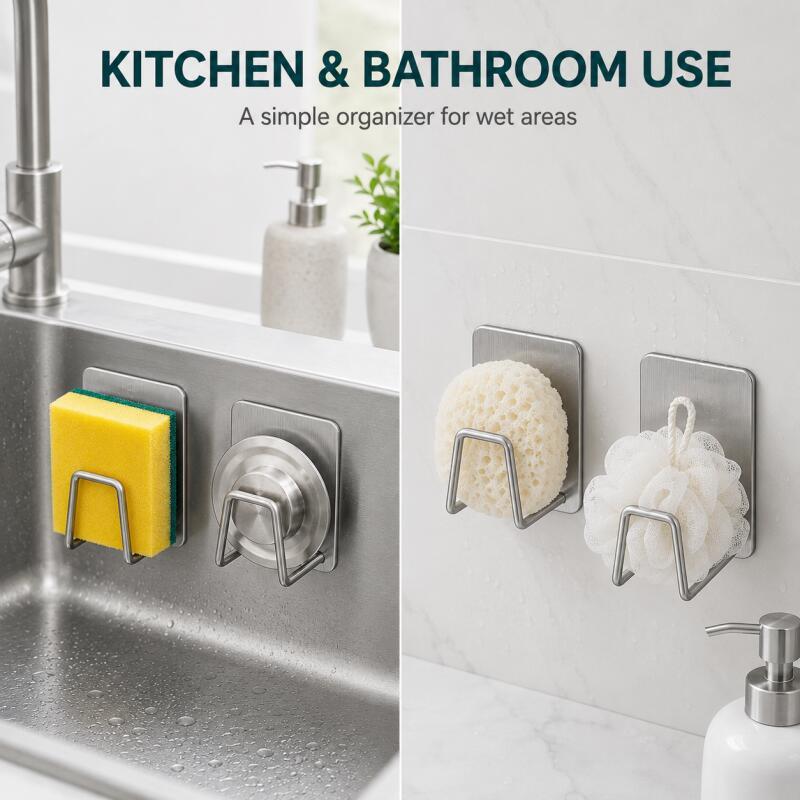 Soporte Autoadhesivo de Acero  - Home Bathroom Products reseña y precio