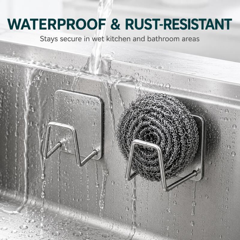 Soporte Autoadhesivo de Acero  - Home Bathroom Products reseña y precio