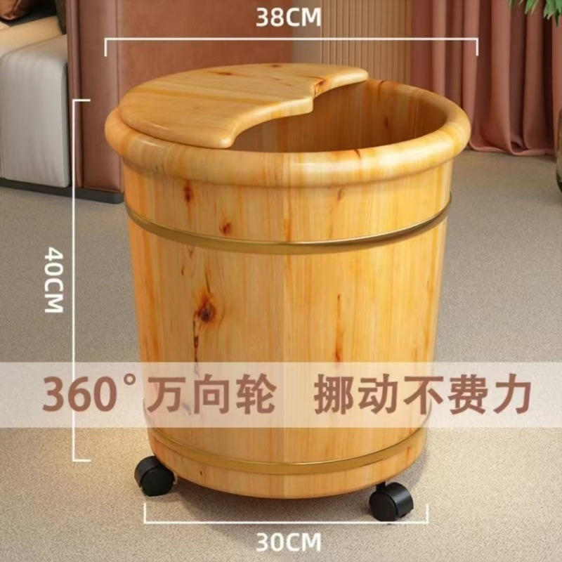 Cubo de madera para remojar lo - Home Bath reseña y precio