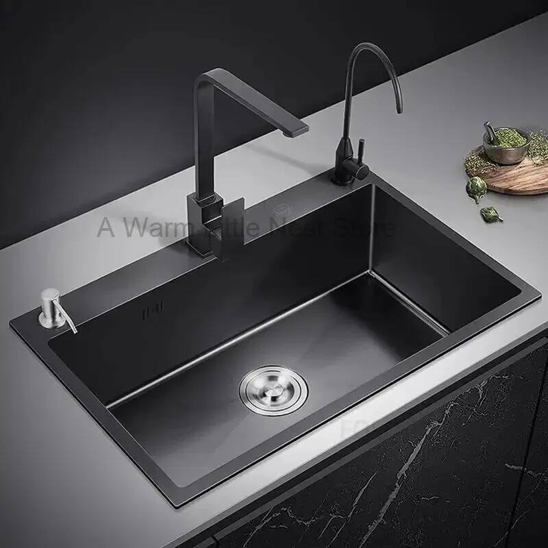 Fregadero de Cocina Negro Nano - Home One Bathroom Accessories reseña y precio