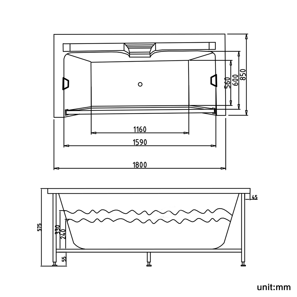 Material de bañera de hidromas - Home Bathroom Jacuzzi reseña y precio