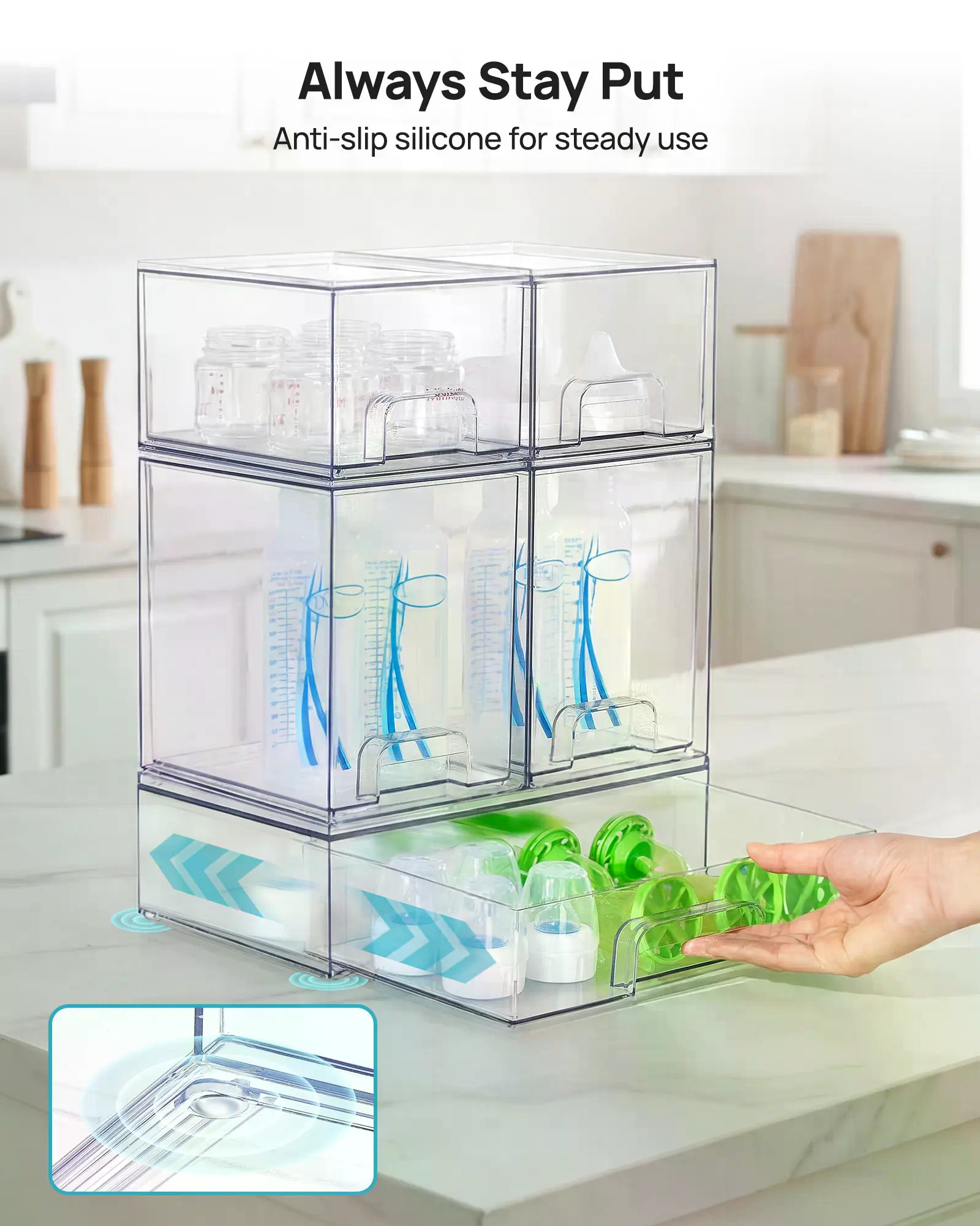 Paquete de 5/8 estantes apilab - Home Bathroom Vanity reseña y precio