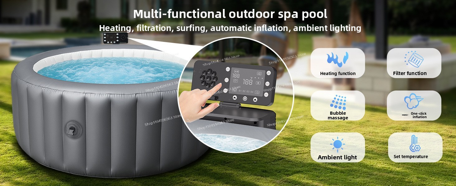 Piscina SPA Inflable, Jacuzzi  - Home Bathroom Jacuzzi reseña y precio