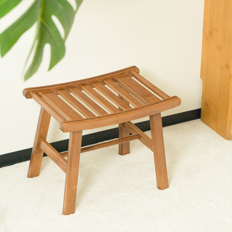 Taburete de ducha de bambú ant - Home Bathroom Spa reseña y precio
