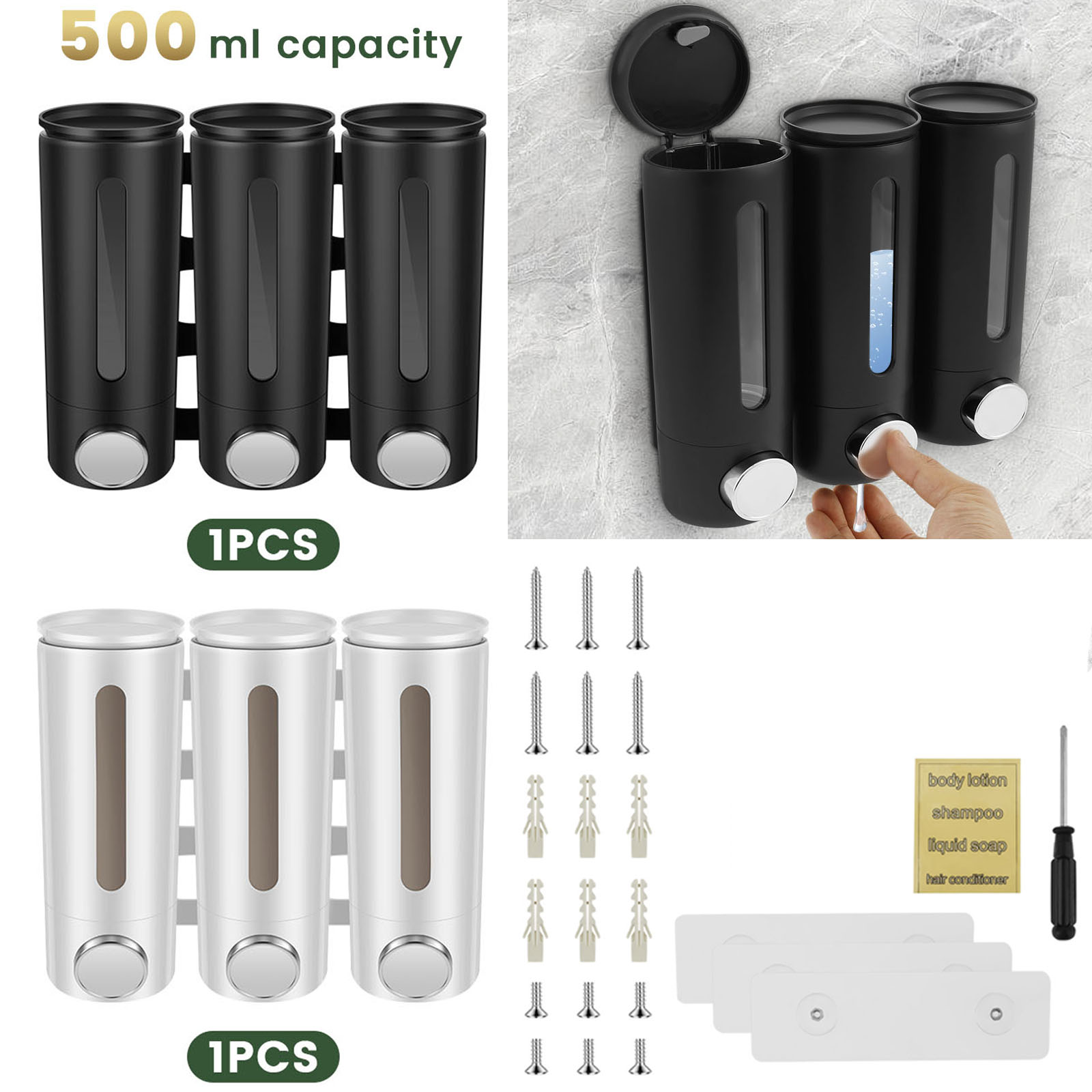 Dispensador de jabón líquido p - Home Bathroom Wall Soap Dispenser reseña y precio